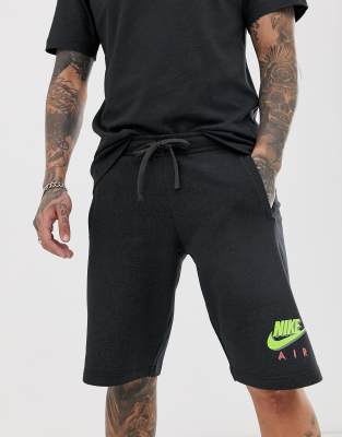 black and neon nike shorts