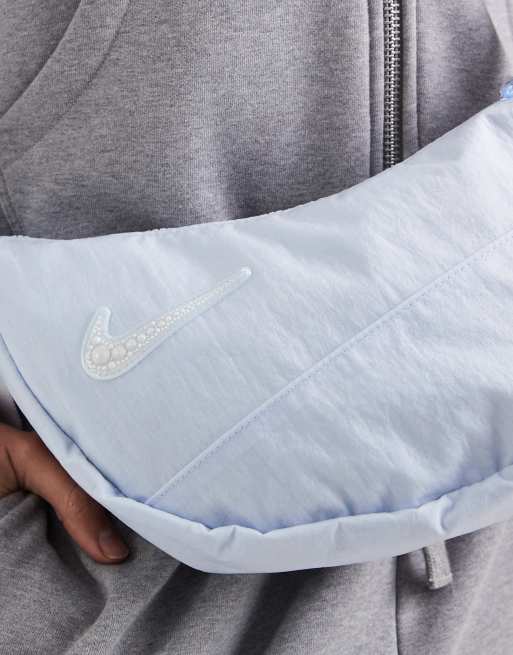 Nike – Niebieska torebka crossbody ze zdobionym logo Swoosh , 2 z 4