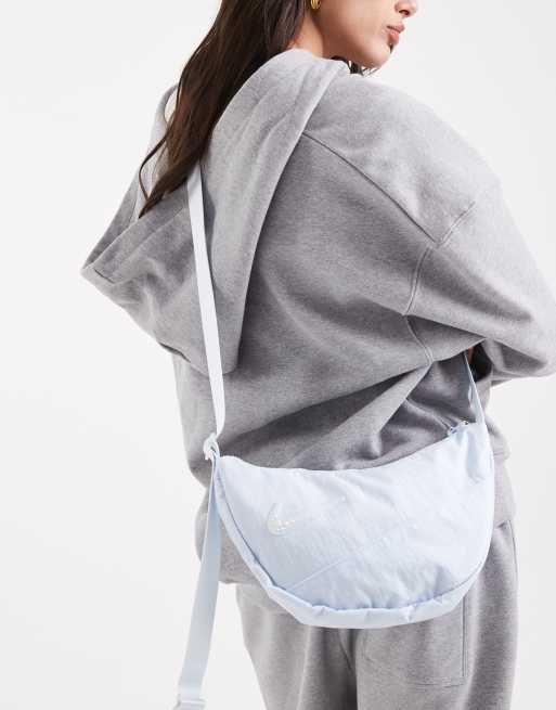 Nike – Niebieska torebka crossbody ze zdobionym logo Swoosh , 3 z 4