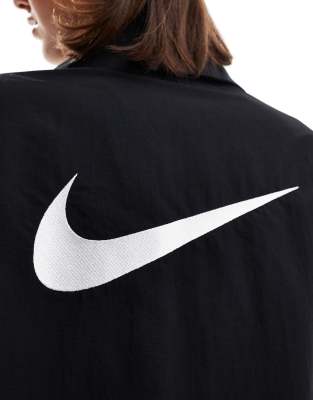 Nike NSW Collection woven zip through jacket in black | ASOS