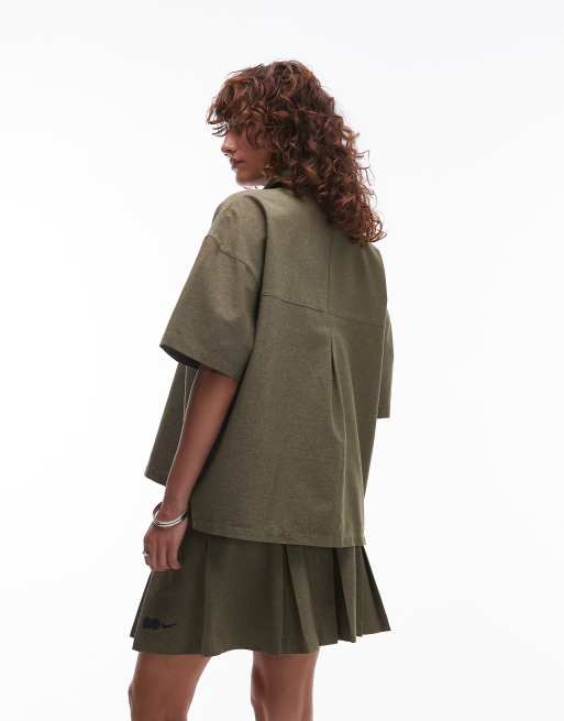 Nike NSW Naomi Osaka mini skirt in khaki, 2 of 5