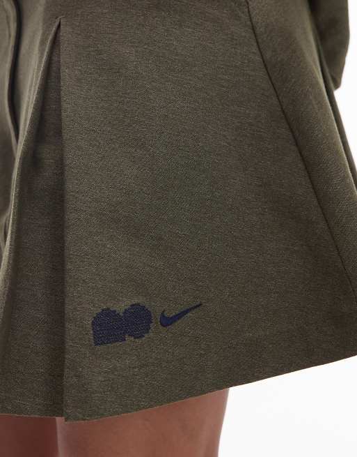 Nike NSW Naomi Osaka mini skirt in khaki, 3 of 5
