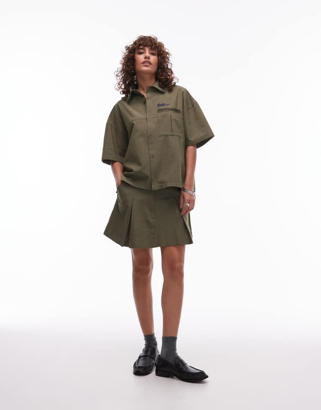Nike NSW Naomi Osaka shirt in khaki | ASOS