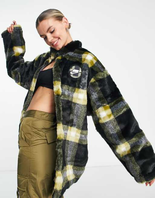 Plaid shop nike jacket