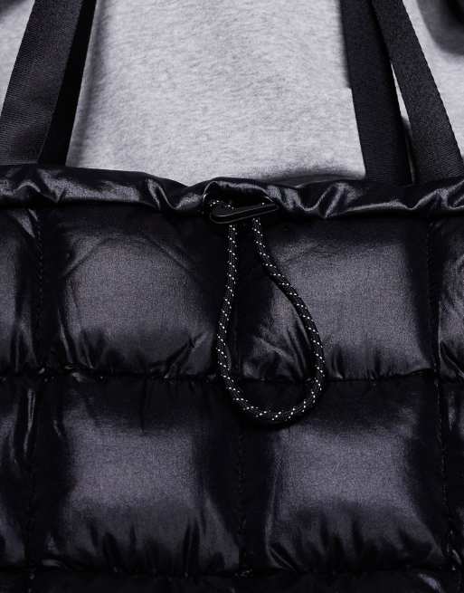 Nike NSW puffer 2.0 tote in black | ASOS