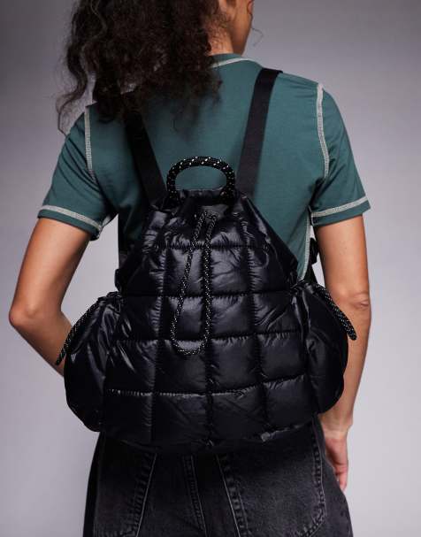 Nike NSW puffer backpack in black - view 1