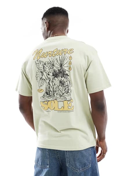 Nike Nurture The Sole graphic T-shirt in light green - view 1
