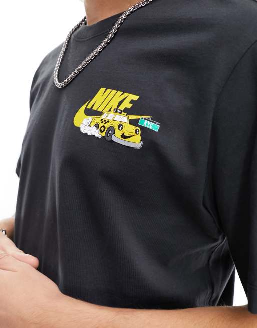 Black yellow shop nike shirt