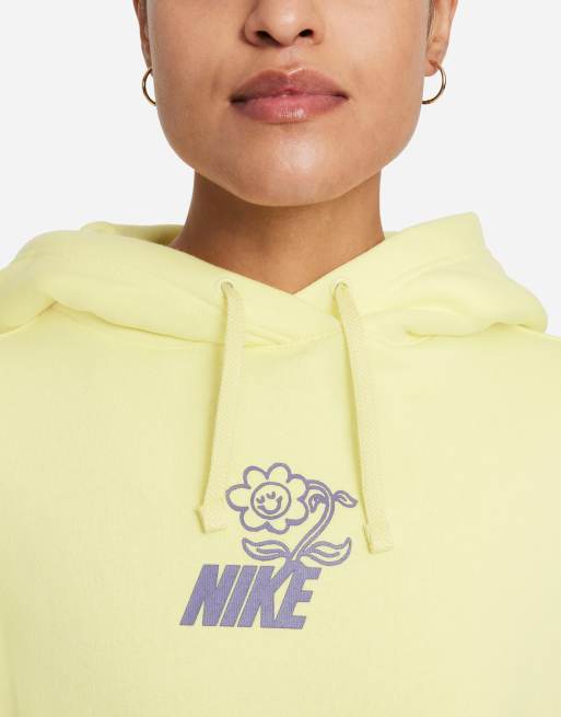 Nike NYC Tourist Pack oversized back print graphic hoodie in yellow