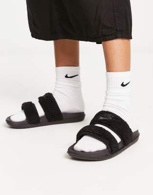 Nike Off Court Duo slides in black