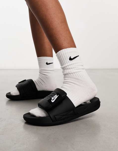 Nike Offcourt Adjust sliders in black - view 1