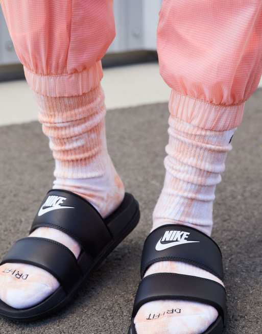 Nike Offcourt Duo slides in black ASOS