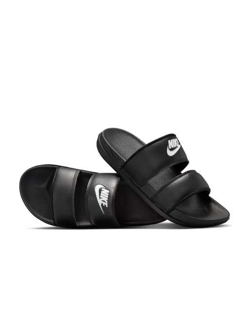 Nike Offcourt Duo slides in black ASOS