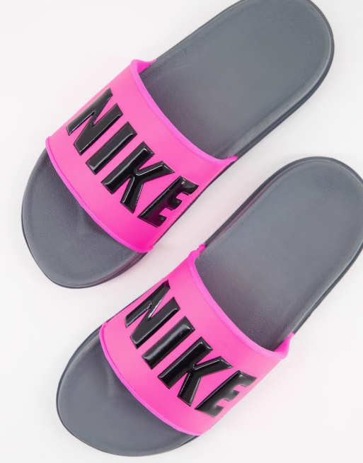 Claquette discount nike fluo