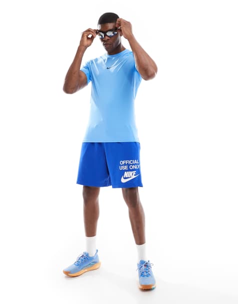 Nike "Official Use Only" graphic shorts in blue - view 1