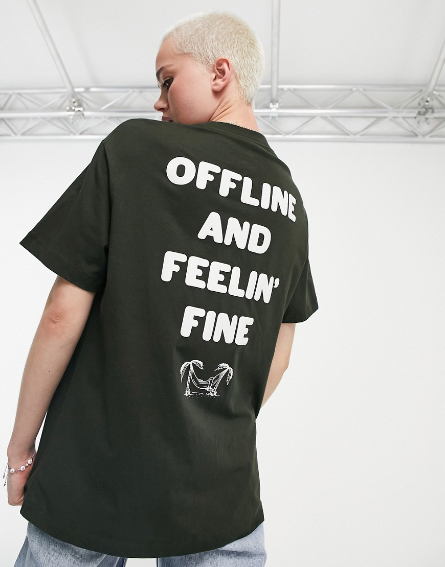 Nike Offline and feeling fine boyfriend t-shirt in black