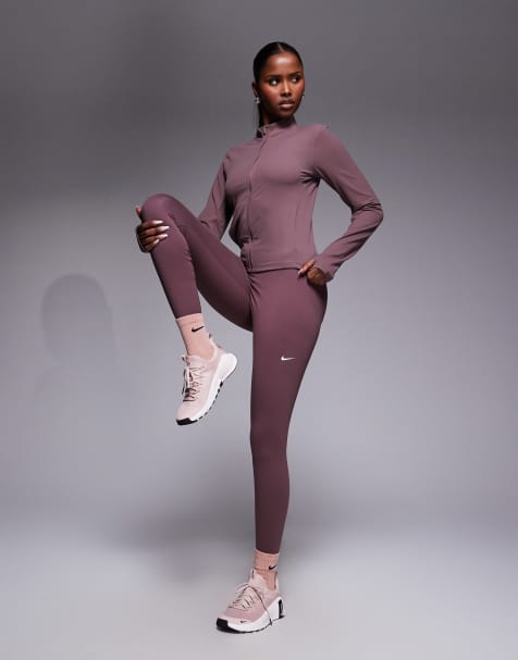 Nike One capsule A 7/8 leggings in brown - view 1