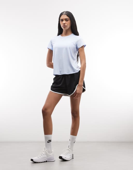 Nike One Classic Training Dri-Fit T-shirt in light blue  , 2 of 4