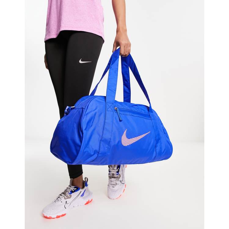 Nike One club duffle gym holdall bag in blue and pink