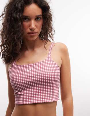 Nike One Dri-fit Bra Top In Pink