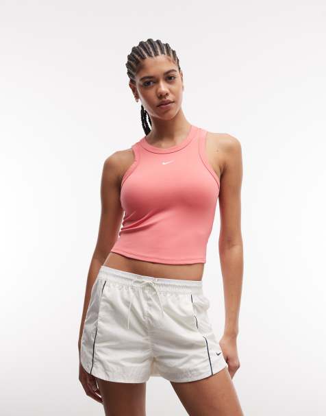 Nike One DRI-Fit Cropped tank top in pink
