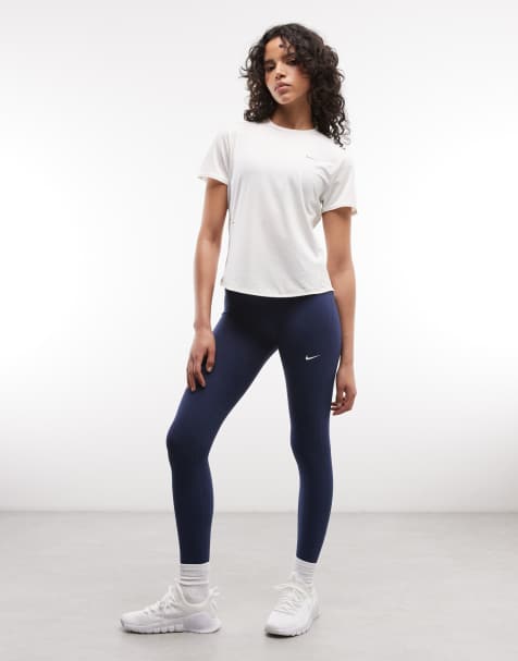 Nike One DRI-Fit leggings in navy - view 1