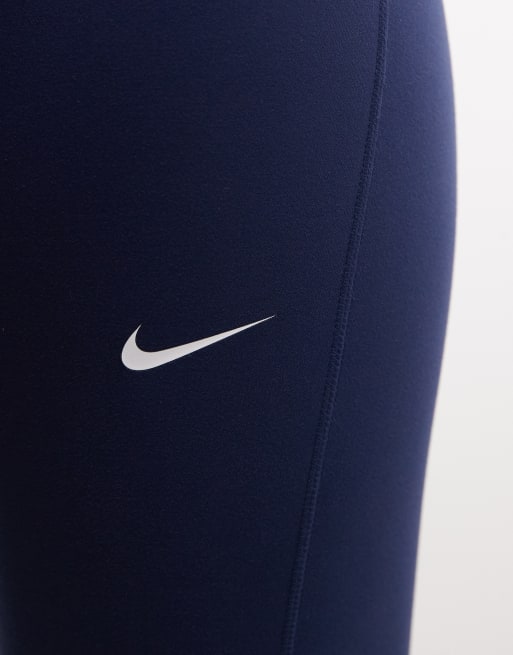 Nike One DRI-Fit leggings in navy, 4 of 5