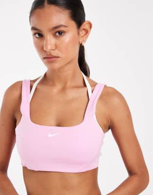 Nike One Dri-fit Sports Bra In Pink