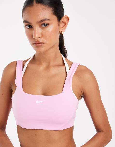 Nike One Dri-FIT sports bra in pink - view 1