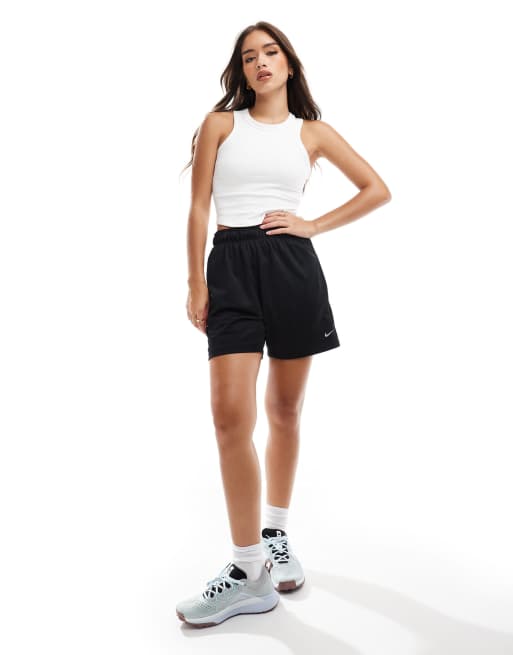 Nike One Dri-Fit tight cropped tank top in white, 3 of 4