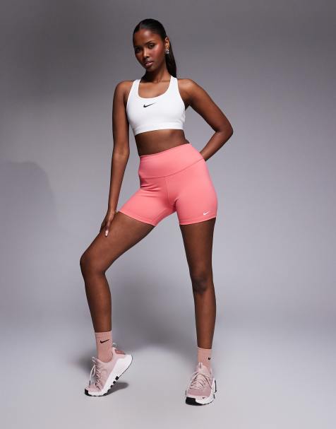 Nike One high rise 5-inch shorts in red