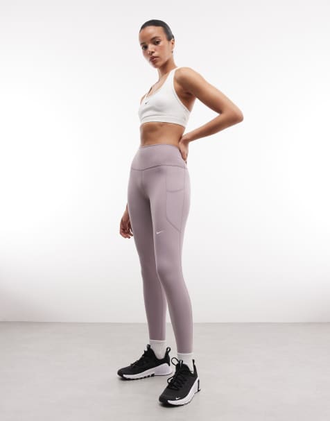 Nike One high rise 7/8 leggings in gray - view 1