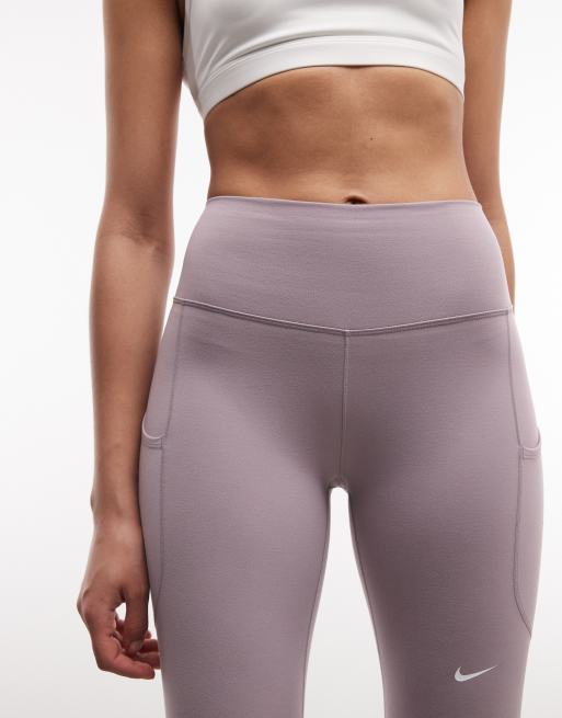 Nike One high rise 7/8 leggings in gray , 3 of 5