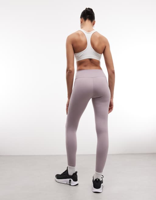 Nike One high rise 7/8 leggings in gray , 5 of 5