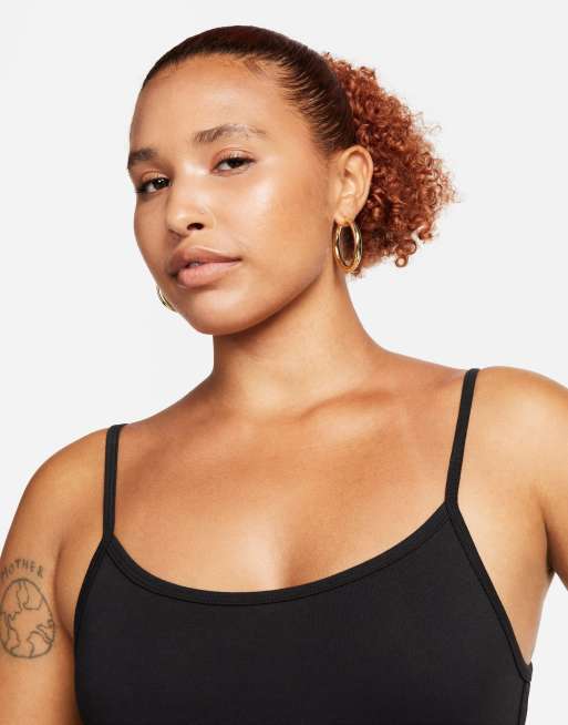 Nike Sportswear Crop Tape Top Black