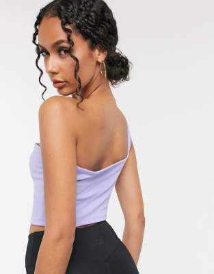 nike one shoulder crop top