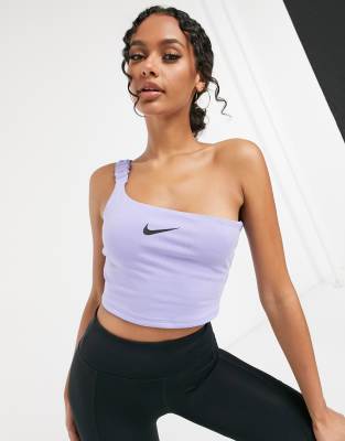 nike one shoulder crop top