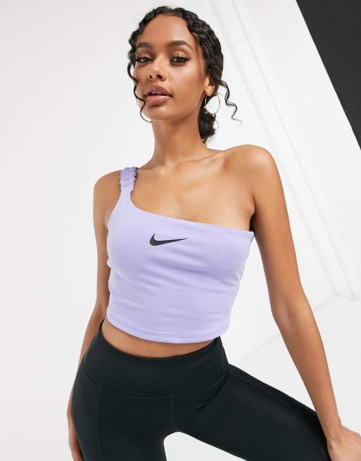 Purple nike best sale crop top