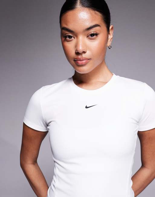 Nike - One - T-shirt de sport ajusté - Blanc, 2 de 4