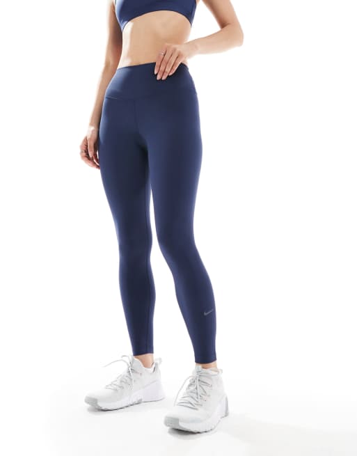 Nike – One Training – 7/8-Leggings in Marineblau, 3 von 5