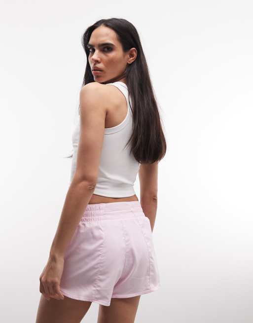 Nike One Training Dri-Fit 3 inch shorts in light pink , 5 of 5
