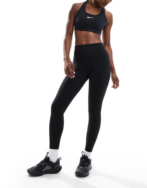 Nike One Training Dri-Fit 7/8 high rise leggings in black