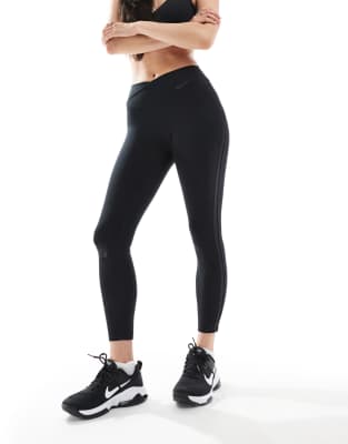 Nike One Training Dri-fit 7/8 Leggings In Black