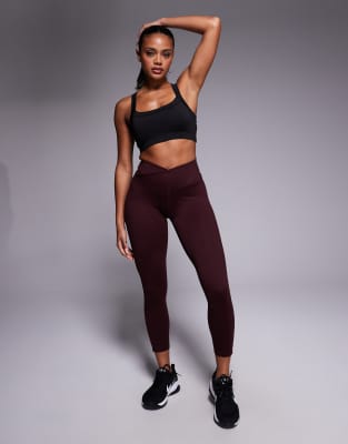 Nike One Training Dri-fit 7/8 Leggings In Red