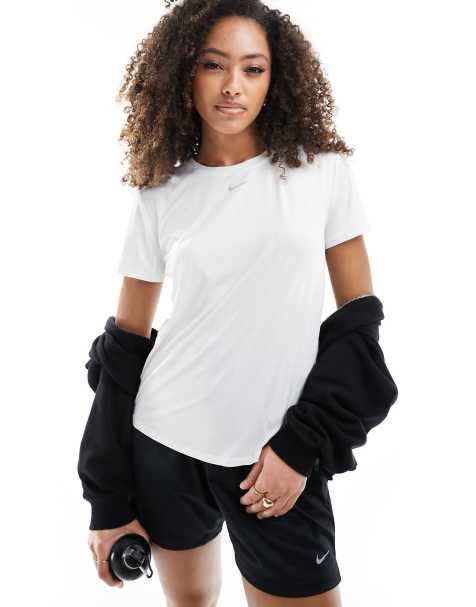 Nike One Training Dri-Fit classic t-shirt in white - view 1