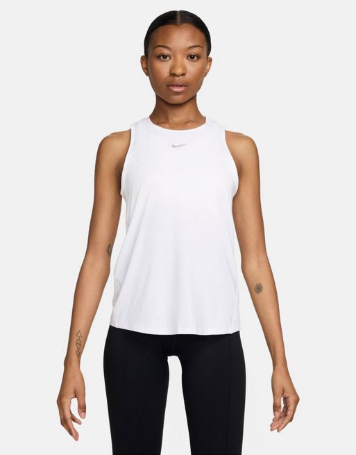 nike The One Training Dri-Fit classic tank top in white