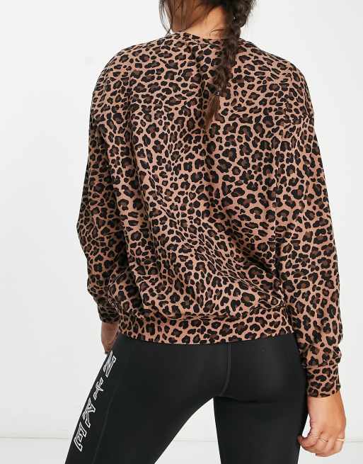 Nike animal print discount crew