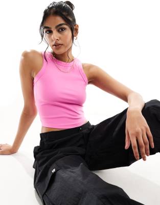 Floerns Top Corto Donna Senza Maniche | Aderente Schiena Scoperta Con Anello | Halter Per Feste E Club