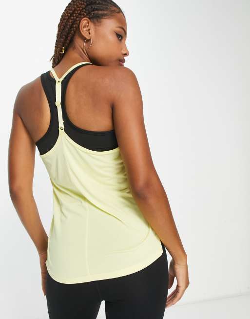 Nike Nike Pro Women's Training Tank Elastika Vest Top Dri Fit X Back Gym  Running