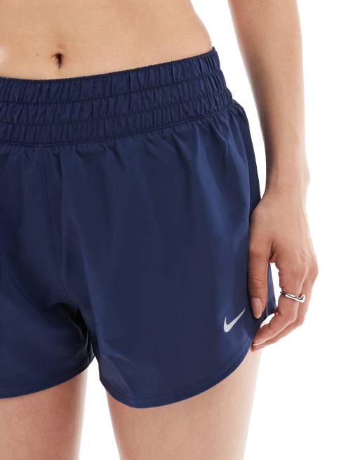 Nike – One Training Dri-FIT – Granatowe szorty o długości 3 cali ze średnim stanem, 3 z 5